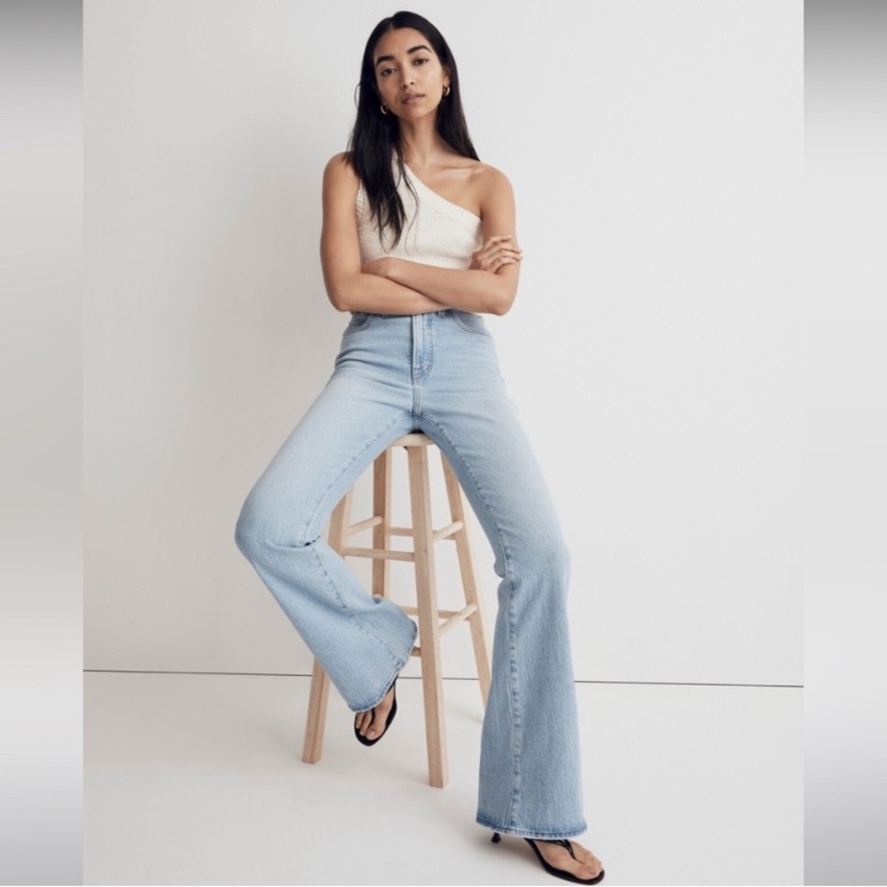 Madewell Light Blue High-Rise Flare Jeans